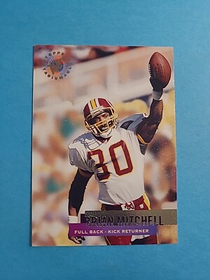 BRIAN MITCHELL 1995 TOPPS STADIUM CLUB FOOTBALL CARD # 99 H9350