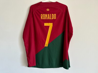2022 Portugal Home Long Sleeve Player Issue Shirt UK