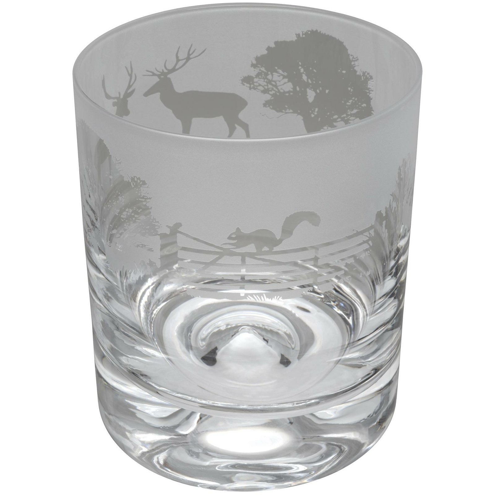 Animo Woodland Scene Whiskey Glass Engraved Tumbler Whisky Glasses Gift Boxed
