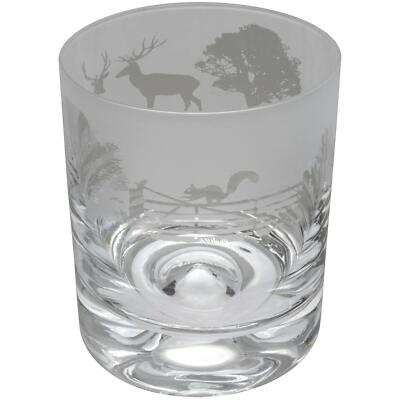 Animo Woodland Scene Whiskyglas Gravur Tumbler Whisky Gläser Geschenk verpackt