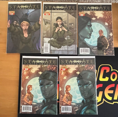 Stargate Dynamite Comic Lot Daniel Jackson 1  Vala Mal Doran 1 3 5 VF/NM Scarce