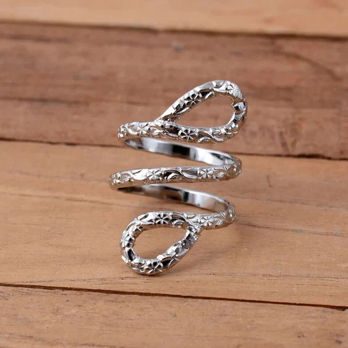 Adjustable arthritis ring, 925 Silver splint ring, Silver Swan Neck SpliAll Size