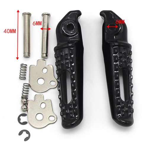 SILVER FRONT FOOTREST foot pegs/main step arm for Yamaha YZF R6 YZF600