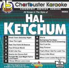 CHARTBUSTER KARAOKE CD G CDG HAL KETCHUM 15 SONG CBA9263 SHE IS GIRL LIKE U MORE