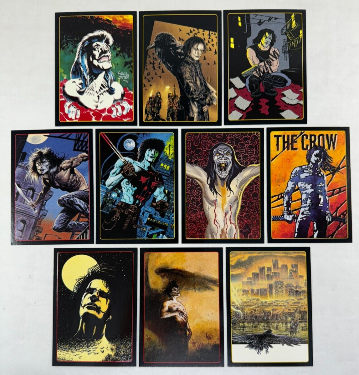 THE CROW CITY OF ANGELS 1996 Complete EMBOSSED LEGEND OF CROW