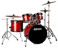Ddrum Journeyman Gen.2 Player 5-piece Drum Set - Red Sparkle Wrap Finish Ddrum Journeyman Gen.2 Player 5-piece Drum Set - Red Sparkle Wrap Finish
