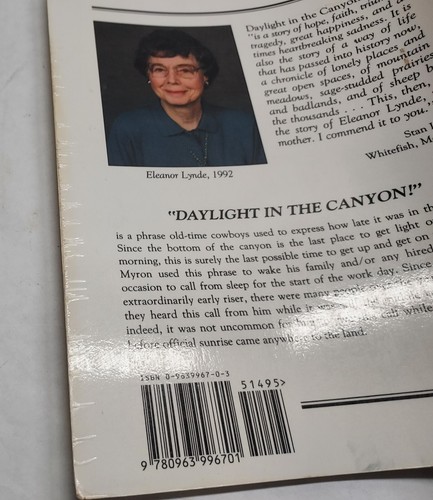 DAYLIGHT IN THE CANYON - The Memoirs of Eleanor Lynde - Stan Lynde - SIGNED - Picture 15 of 16