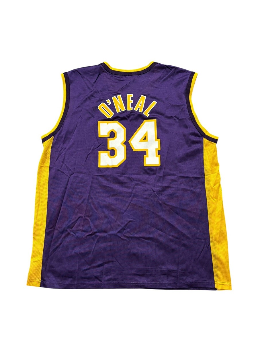 Lakers O'Neal ユニフォーム34 サイズ44 Champion Vintage Champion SHAQUILLE O'NEAL No. 34 LOS ANGELES LAKERS