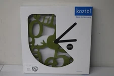 Koziol Stencil Woodland Bird Creature Analog Wall Clock Home Office Decor