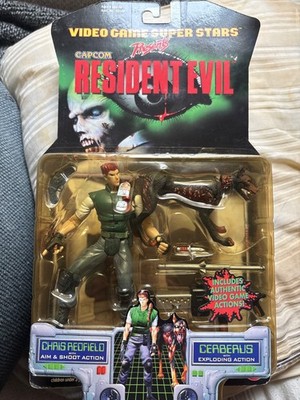 1998 Toy Biz Resident Evil Video Game Super Stars Chris Redfield & Cerberus NEW