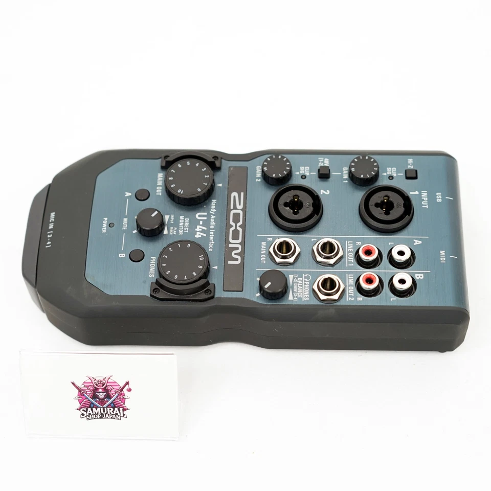 ZOOM U-44 4-Kanal USB Audio Interface Tragbarer Recorder Getestet mit Box Japan - Bild 3 von 4