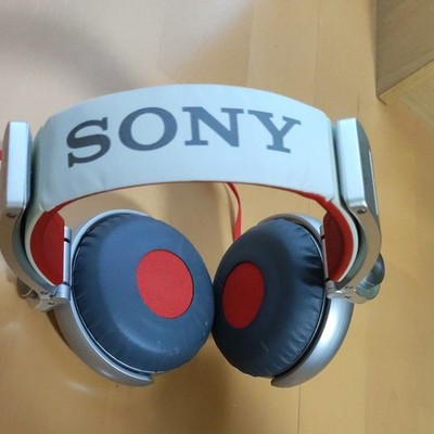 SONY MDR-XB920 Headphones Extra Bass Red Silver Premium Fully