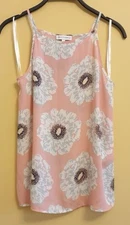 Warehouse Women's UK Size 6 Pink Floral Design Vest Top