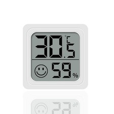 Digital Indoor Thermometer room Hygrometer, Button Battery Temperature Humid