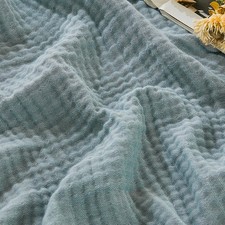 100 Cotton Muslin Throw Blanket Couch Breathable Gauze Heather Teal 50x60 In