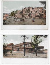 lot of 2 Grand Canyon post cards, single back El Tovar and Hopi House unused