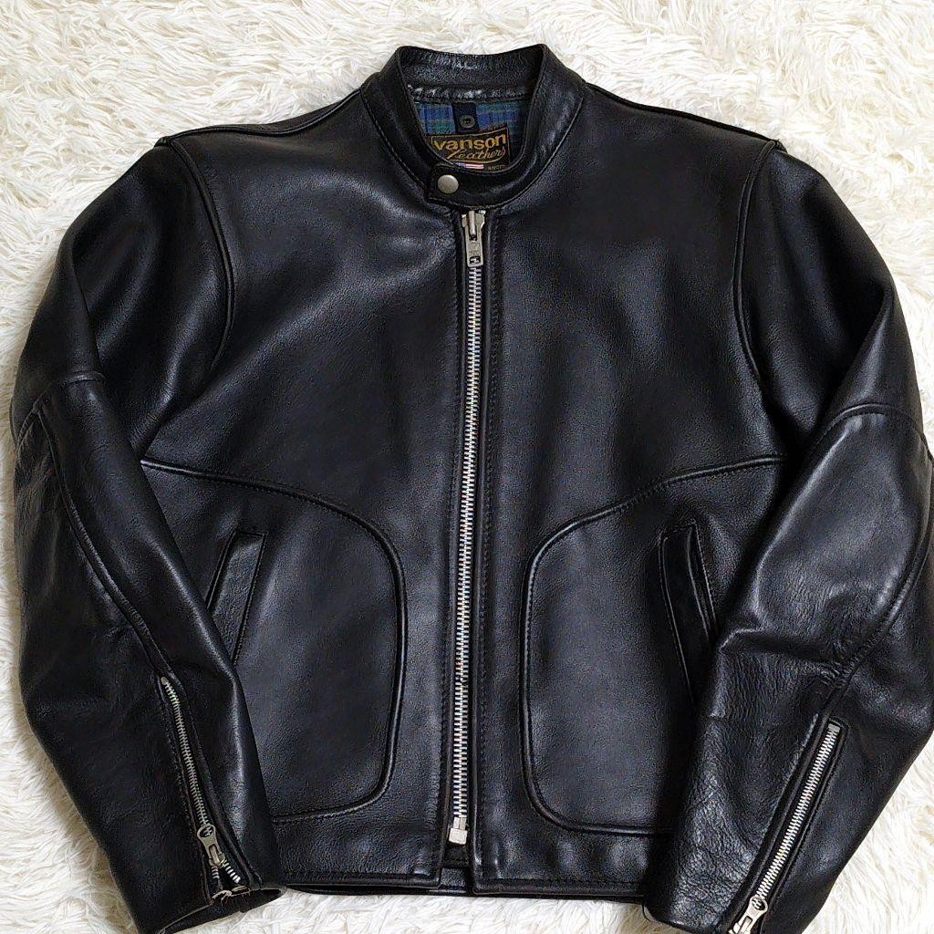 Vanson Comet Single Riders Leather Jacket Black Men's… - Gem