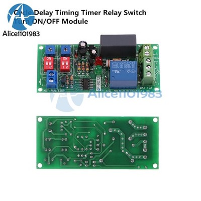 Cycle Delay AC 110V 120V 220V 230V Timing Timer Relay Switch Turn ON/OFF Module 
