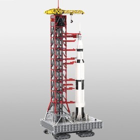 Modubrix Mocs Building Blocks Launch Tower Mk I for Saturn V Sets Bricks Toy Kit