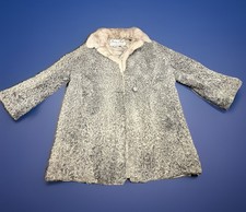 Persian Lamb 3/4 Length Swing Coat With Mink Collar Needs Repair Evan  s Furs