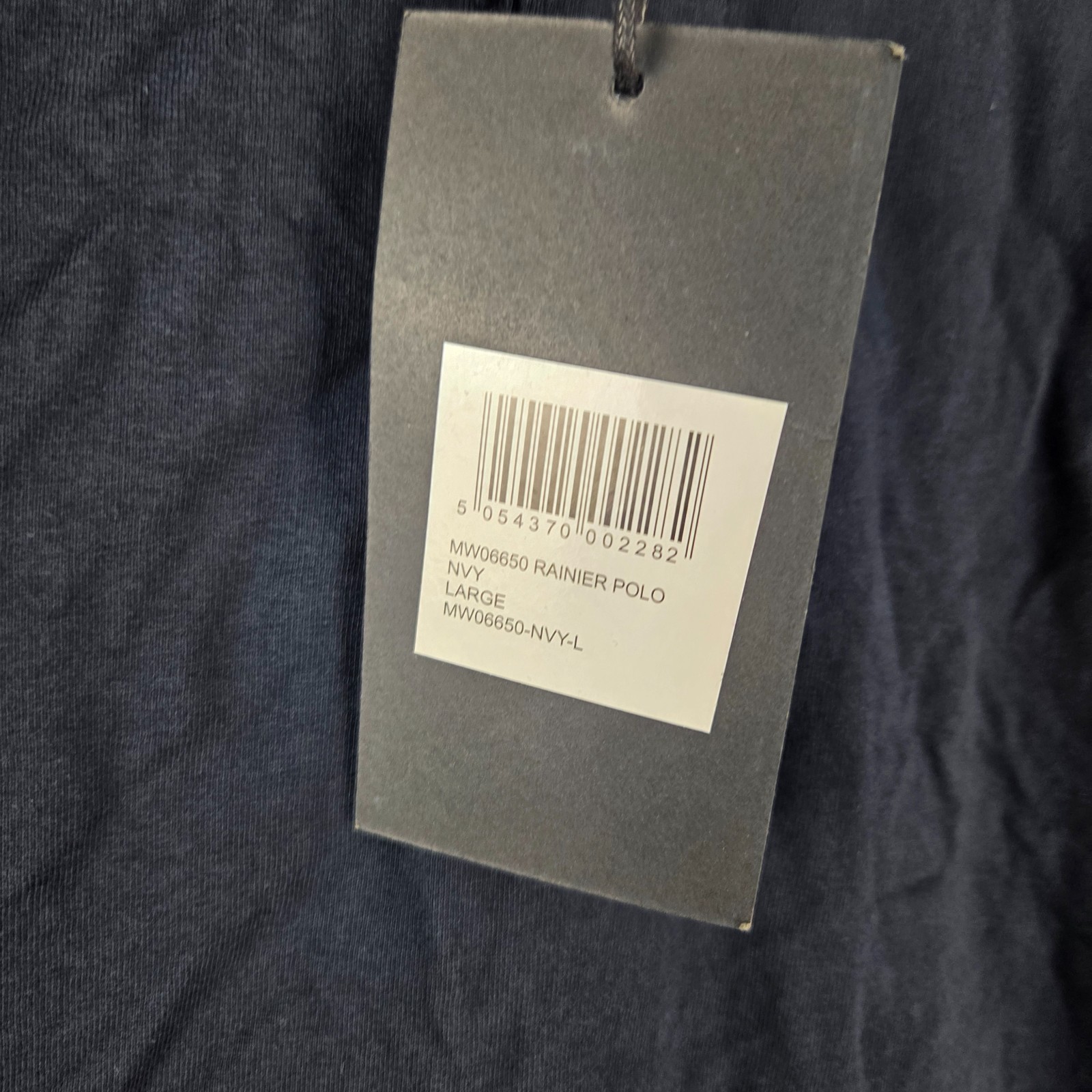 Broken Standard Shirt Mens Large Blue Navy Polo Short Sleeve Collared NEW 13764 image 4