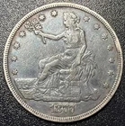 1877-P Trade Silver Dollar $1 Choice VF Very Fine Details