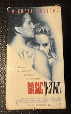 Basic Instinct (1992 VHS) Michael Douglas, Sharon Stone
