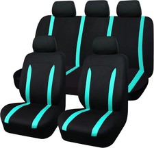 Car Seat Cover Full Set, Breathable Elastic Cloth Universal Fit Sport Car Seat