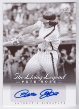 2012 Leaf Pete Rose The Living Legend Auto #AU-36 Phillies Reds