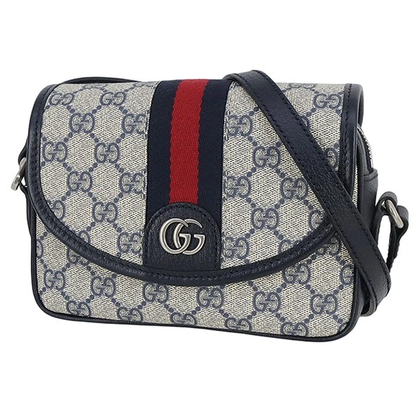 Sac bandoulière Gucci Ophidia GG Supreme femme 772239 bleu H J481