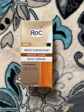 RoC Multi Correxion Revive + Glow Daily Serum + Vitamin C - 1.0 oz NEW
