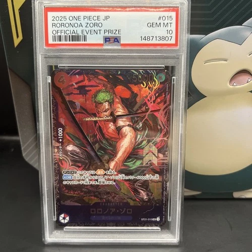 PSA 10 Zoro ST21-015 Flagship Battle 2025 Top 8 Prize ONE PIECE Card Japanese