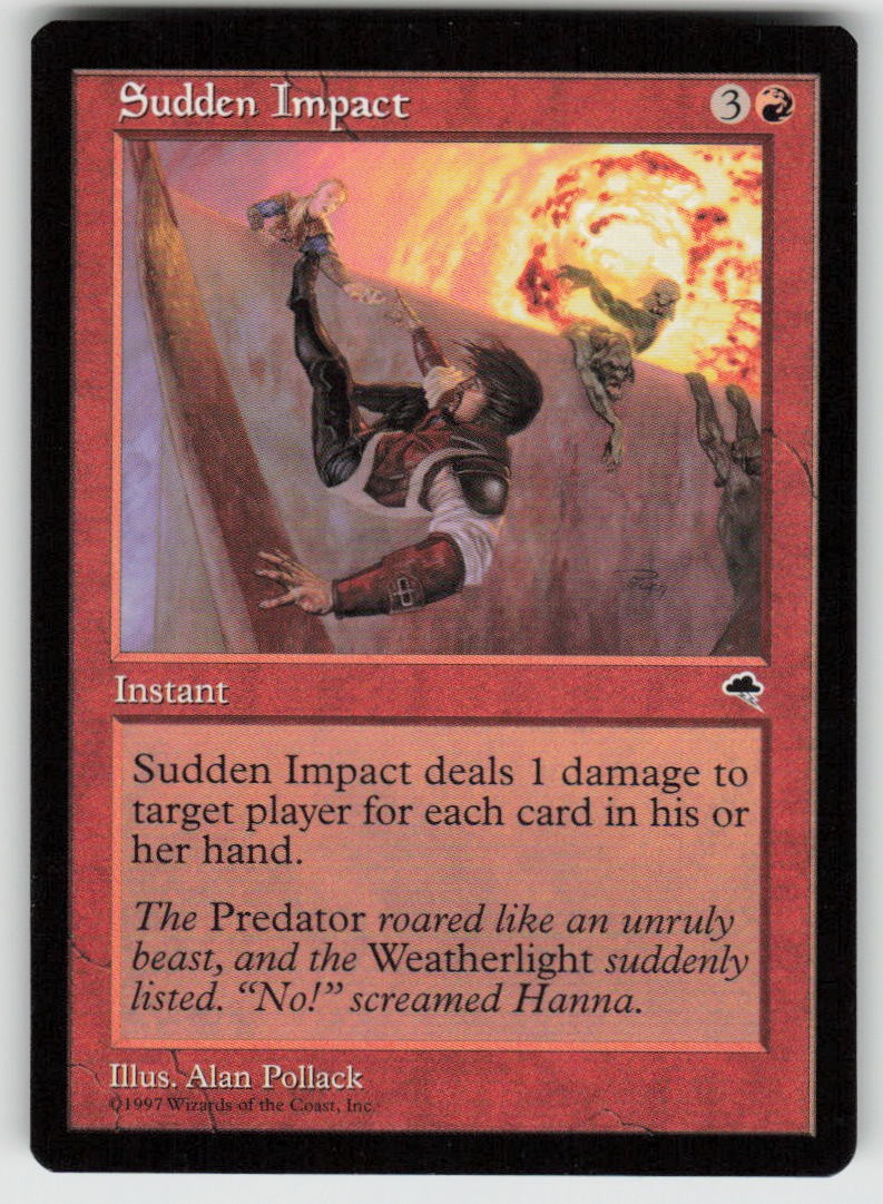 Sudden Impact Uncommon Tempest 208 MTG Heavily Played