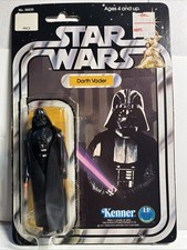 Real 1977 Star Wars Darth Vader 12 back Kenner action figure Re-sealed Mint Card