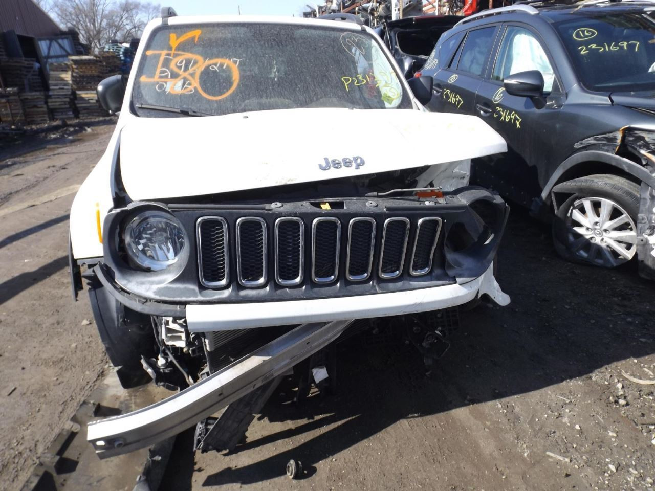 Passenger Side View Mirror Power Black Heated Fits 15-20 RENEGADE 1327706