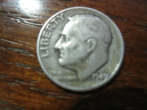 1949 D Roosevelt Dime Fine! "Key Date"