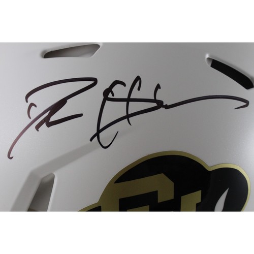 Deion Sanders Signed Colorado Buffaloes Authentic White Helmet Beckett 49652 - Picture 2 of 6