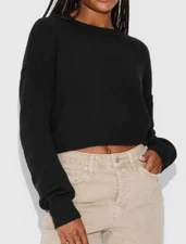 NEW Wild Fable Women's Cropped Lightweight Crewneck Pullover Sweater Size Medium