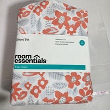 Room Essentials Floral Brushed Sheet Set XL