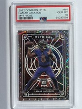 2022 Panini Donruss Optic Lamar Jackson Mythical PSA 10 #M-4 Baltimore Ravens