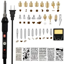 Wood Burning Kit,Wood Burning Tool with Adjustable Temperature 200~450°C, P