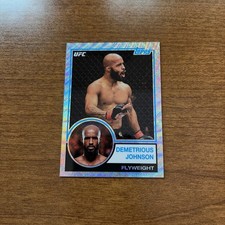 2018 UFC Chrome Demetrious Johnson 1983 Wave Refractor 60/99