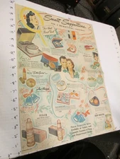 newspaper ad 1941 SMART Tangee Hudnut perfume makeup Jergens Wrisley Pinaud