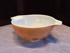 Pyrex 442 Cinderella Mixing Bowl Early American Brown Gold 1.5 Qt USA