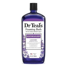 Epsom Salt Foaming Bath with Lavender for Sore Muscles  Tired Feet 34oz