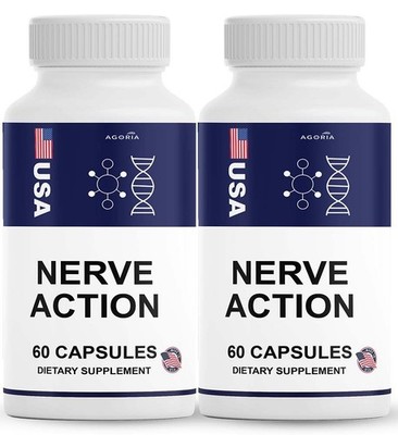 (2 Pack) Nerve Action Capsules   NerveAction Advanced Formula for Health