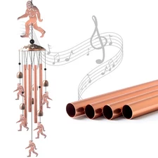 Handmade Bigfoot Wind Chime - Unique Wind Chimes for Outside Clearance, Garde...