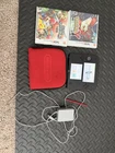 Nintendo 2DS Console with Pokémon Y, Super Smash Bros, Charger, Red Case