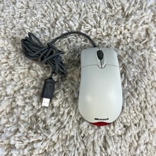Microsoft Wheel Mouse Optical USB X802382-003 1.1A White Tested PS/2 Compatible