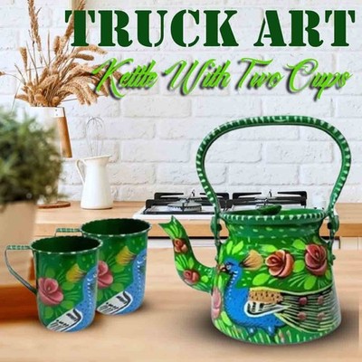 LKW Kunst Wasserkocher mit 2 Tassen